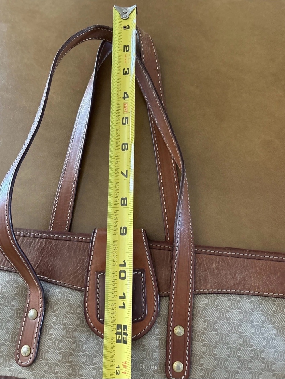Celine vintage Handbag Shopper Bag 2006 Leather And PVC Rare Beautiful - Picture 11 of 14